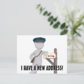新しい住所はがき 案内ポストカード (スタンド正面)