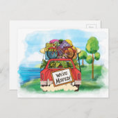 新しい住所はがき 案内ポストカード (正面/裏面)