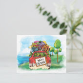 新しい住所はがき 案内ポストカード (スタンド正面)