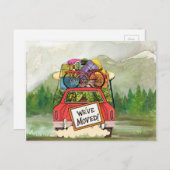 新しい住所はがき 案内ポストカード (正面/裏面)