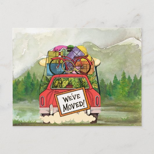 新しい住所はがき 案内ポストカード (正面)