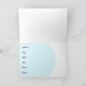 「新しい住所を持っている」発表テンプレート 招待状 (内部)