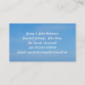 新しい住所を海辺に移転した 名刺 (裏面)