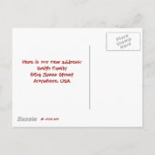 新しい住所を移動した2少年 案内ポストカード (裏面)