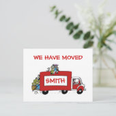 新しい住所を移動した2少年 案内ポストカード (スタンド正面)