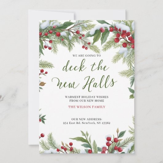 新しい住所を移動するホールをデッキ シーズンカード (正面)