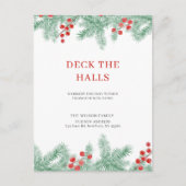 新しい住所を移動するホールをデッキ シーズンポストカード (正面)