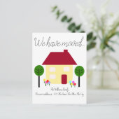 新しい住所を移転した ポストカード (スタンド正面)