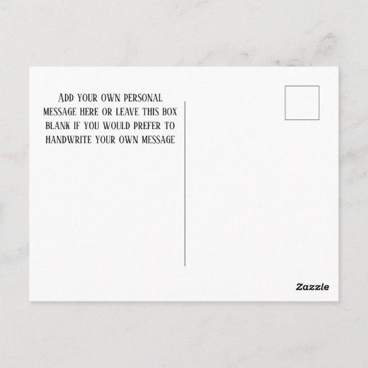 新しい住所を移転した ポストカード (裏面)