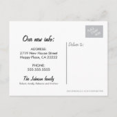 新しい住所アートカタツムリの家はがき 案内ポストカード (裏面)