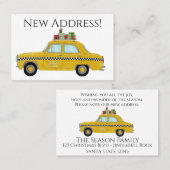 新しい住所イエローキャブクリスマスギフト 名刺 (正面/裏面)