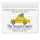 新しい住所イエローキャブタクシーのクリスマスギフト (内部横(下))