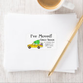 新しい住所イエローキャブタクシーのクリスマスギフト ラベル (インサイチュ)