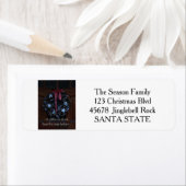 新しい住所オーナメントリースホリデーラベル ラベル (インサイチュ)