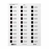 新しい住所オーナメントリースホリデーラベル ラベル (フルシート)