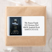 新しい住所オーナメントリースホリデーラベル ラベル (インサイチュ)