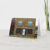 新しい住所カおもしろいードの変更 案内状 (正面)