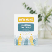 新しい住所カートゥーンシティのはがきを移動する ポストカード (スタンド正面)