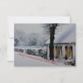 新しい住所カードからのメリークリスマス 招待状 (正面)