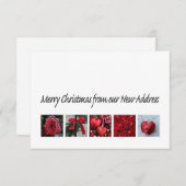 新しい住所カードからのメリークリスマス 招待状 (正面/裏面)