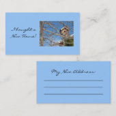 新しい住所カード 名刺 (正面/裏面)