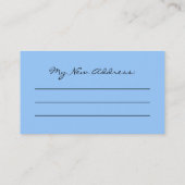 新しい住所カード 名刺 (裏面)
