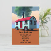 新しい住所カード 案内状 (スタンド正面)