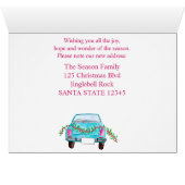 新しい住所クラシッククリスマスカー (内部横(下))