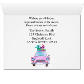 新しい住所クラシッククリスマスカー (内部横(下))