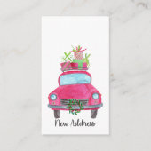 新しい住所クラシッククリスマスカー エンクロージャーカード (正面)