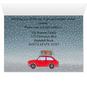 新しい住所クリスマスカーのカスタマイズ可能なフォトカード (内部横(下))