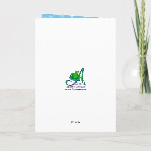 新しい住所クリスマスカードからの雪だるまの不思議の国 シーズンカード (裏面)