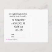 新しい住所クリスマスカードの手書き 案内ポストカード (裏面)