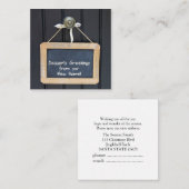 新しい住所クリスマスシャルボードサイン エンクロージャーカード (正面/裏面)