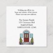新しい住所クリスマスホームエンクロージャカード エンクロージャーカード (裏面)