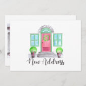 新しい住所クリスマスホーム 招待状 (正面/裏面)