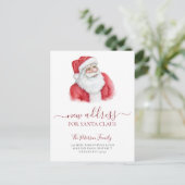 新しい住所クリスマス休暇の移動 案内ポストカード (スタンド正面)