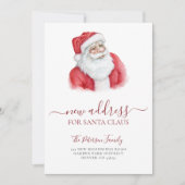 新しい住所クリスマス休暇の移動 案内状 (正面)