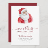 新しい住所クリスマス休暇の移動 案内状 (正面/裏面)