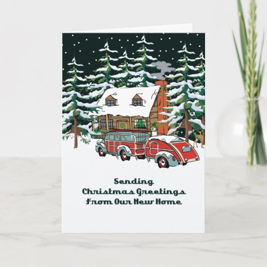新しい住所クリスマス シーズンカード (正面)