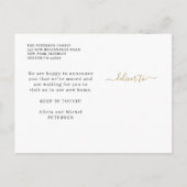 新しい住所ゲストルームの移モダン動 案内ポストカード (裏面)