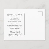 新しい住所ゴールドフォイルのフロリダのマップ移動 案内ポストカード (裏面)