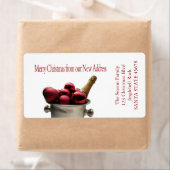 新しい住所シャンパンから ラベル (インサイチュ)