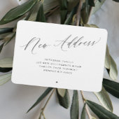 新しい住所シンプルの最小移動 案内状