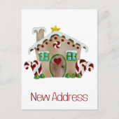 新しい住所ジンジャーブレッドハウスはがき ポストカード (正面)