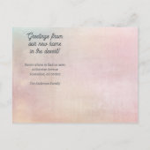 新しい住所デザートサボテン移動 案内ポストカード (裏面)