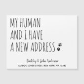 新しい住所ドッグ移動案内カード (正面)