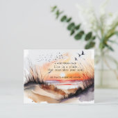 新しい住所ビーチサンセットサンドダンムービング 案内ポストカード (スタンド正面)