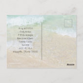 新しい住所ビーチライフカクテルin砂 ポストカード (裏面)