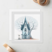 新しい住所フラットノートカード ノートカード (正面/裏面インサイチュ)